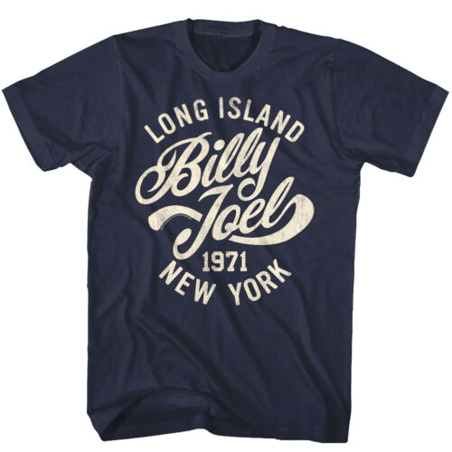 BILLY JOEL - 1971 New- York - Navy Blue T-Shirt